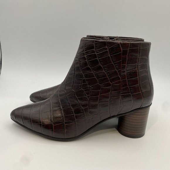 FIND. WOMEN'S ANKLE BOOTS BROWN - Picture 6 of 10